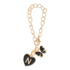 Unique Bargains Butterfly Heart Cup Chain Charm Water Cup Pendant 1 Pc - 1 of 4