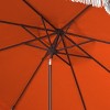 Milan Fringe 9Ft Crank Push Button Tilt Umbrella - PAT8008 - Safavieh - 3 of 4