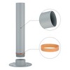 Yescom Flagpole Base Deck Mount Windsock Base Umbrella Stand Metal Holder Yard - 4 of 4