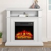 Festivo 36" Compact Freestanding Electric Fireplace White - 3 of 4