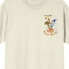Looney Tunes Road Runner & Wile E. Coyote Front & Back Art Adult Tofu Crew Neck Short Sleeve T-shirt - 2 of 4