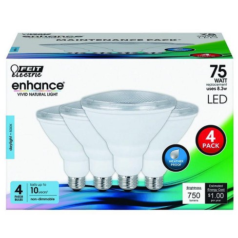 Feit Enhance Par38 E26 medium Led Bulb Daylight 75 Watt