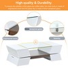 NicBex Modern Coffee Table with Tempered Glass Top,Geometric Cocktail Table with Great Storage Capacity,2-Tier Center Table for Living Room - 4 of 4