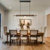 LLHZSY Wood Island Pendant Chandelier 39 2/5" Wide Farmhouse Rustic 2-Light Fixture for Dining Room Kitchen - 4 of 4