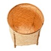 Storied Home Woven Bamboo Baskets with Legs, Natural, Set of 4 - 3 of 4