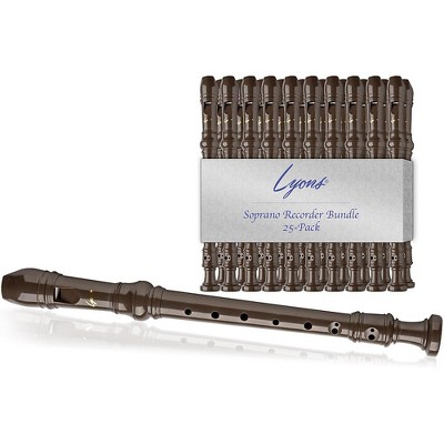 Lyons SOPRANO RECORDER VALU BNDL 25PK Brown