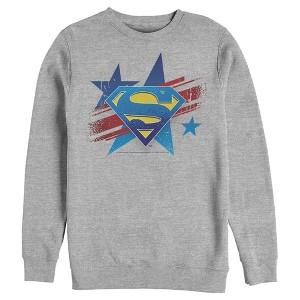 Men's Superman Logo Patriotic Sweatshirt - 1 of 3