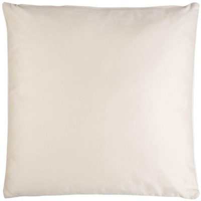Contemporary Silver and White Cowhide Square Pillow