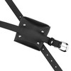 INSPIRE CHIC Women's Fanny Pack Faux Leather Belts with Removable Mini Pouch Small Purse Waist Belt Bag 1 Pc - 2 of 4