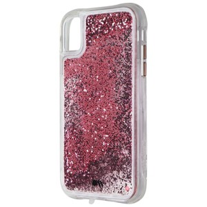 Case-Mate Waterfall Series Liquid Glitter Case for Apple iPhone XR - Rose Gold - 1 of 1