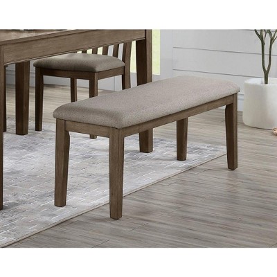 NicBex Upholstered Bench,Dining Bench with Solid Wood Frame,Modern Ottoman for Living Room,Entryway,Kitchen