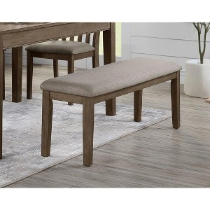 NicBex Upholstered Bench,Dining Bench with Solid Wood Frame,Modern Ottoman for Living Room,Entryway,Kitchen - 1 of 4