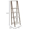 Cheung's Maison Ferme 4 Tier Foldable Shelf Display with Smooth White Accent - 2 of 4