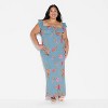 Women's Flounce Sleeve Maxi Empire Waist Dress - Wild Fable™ - 2 of 3