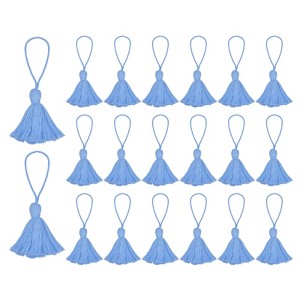 Unique Bargains Cotton Mini Hanging Loop DIY Functional Bookmark Tassels 20 Pcs - 1 of 4