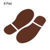 Unique Bargains Home Classroom Floor Stairs Decal PVC Footprint Sticker 8 Pairs - 3 of 4