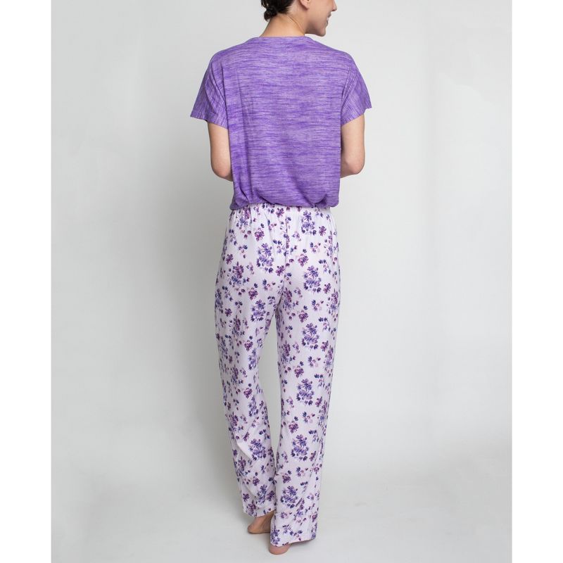 Hanes Morning Meditation Short Sleeve Pajama Set, 2 of 4