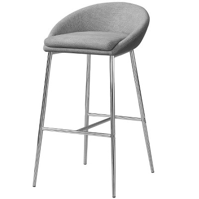 NicBex Set of 2  Bar Stools for Kitchen Island,Modern Counter Bar Stools with Metal legs,35.75 inch Bar Chairs for Dining Rooms,Kitchens Islands,Gray