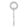 Black Bow Jewelry 14k White Gold Ella Collection Small Fancy Script Initial Pendant A-W - 2 of 4