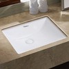 ALFI  Isabella Plus Collection 21 inch Rectangular Undermount basin with overflow and rear center drain - 4 of 4