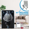 LOVMOR Portable Gothic Roof Plus Type Full Size Steam Sauna tent with Foldable Chair, Remote Control, Spa, Therapy & Relaxation at home - 3 of 4