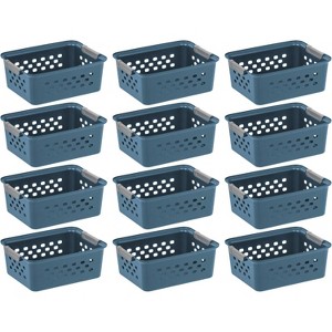 IRIS USA Plastic Storage Basket, Shelf Basket Organizer for Pantries, Kitchens, Cabinets, Bedrooms - 1 of 4