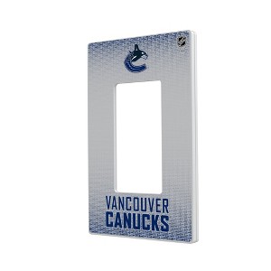 NHL Western Conference Teams Linen Hidden-Screw Light Switch Plate for Single Rocker - 1 of 4