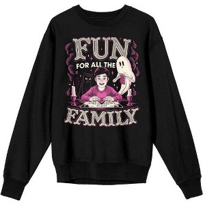 Ouija Fun For All The Family Adult Black Crew Neck Long Sleeve Sweatshirt - 1 of 3