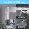 Itopfox Shower Faucet Set with Push Button Diverter, 2-in-1 Handheld and Wall Mount Shower Head, High Pressure Rainfall and Anti-Scalding Valve - 3 of 4