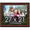 PosterPalooza | Simple Brown Picture Frame - UV Acrylic, Backing Board, Hanging Hardware Included - 2 of 4