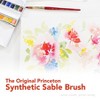 Princeton Heritage Round Brush, Synthetic Bristles, Short Handle Watercolor Paintbrush, Scarlet, Size 10, 1 Count - 4 of 4
