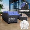 6-Piece PE Rattan Patio Set - Sectional sofa, coffee table & cushions for backyard, balcony or poolside seating. Durable construction. - 4 of 4