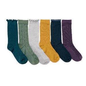 MUK LUKS Women's Whisper Soft 8 inch Crew Sock 6 Pack - 1 of 3