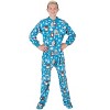 Footed Pajamas - Winter Wonderland Kids Fleece One Piece - 3 of 4