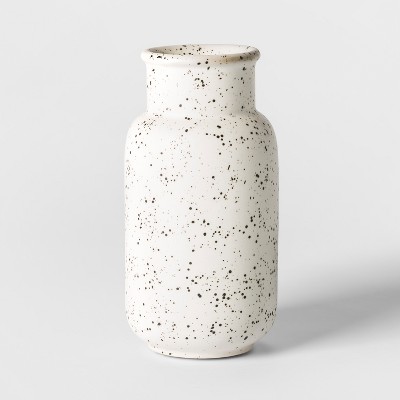 Speckled White Vase