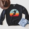 Simply Sage Market Women's Graphic Sweatshirt Snowboard With Stripes - 3 of 4