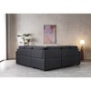 82.30" Convertible L-Shaped Sleeper Sectional Sofa with Pull-Out Bed & Storage Seat - 2 of 4