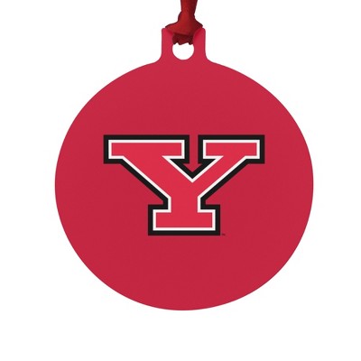 Youngstown State Primary Logo Aluminum Holiday Christmas Tree Ornament