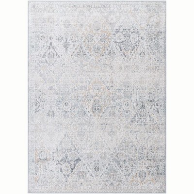 Mark & Day Emilly 7'10"x10'2" Rectangle Woven Indoor Area Rugs Medium Gray: Geometric Pattern, Stain-Resistant, Traditional Style