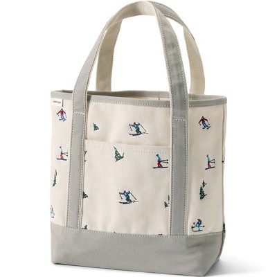 Lands' End Open Top Canvas Tote Bag