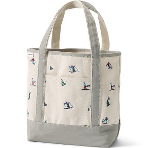 Lands' End Open Top Canvas Tote Bag - 1 of 4