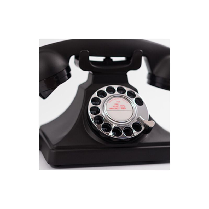 GPO Retro GPO200BLK 200 Vintage Rotary Dial Telephone Classic Bakelite Black, 2 of 7