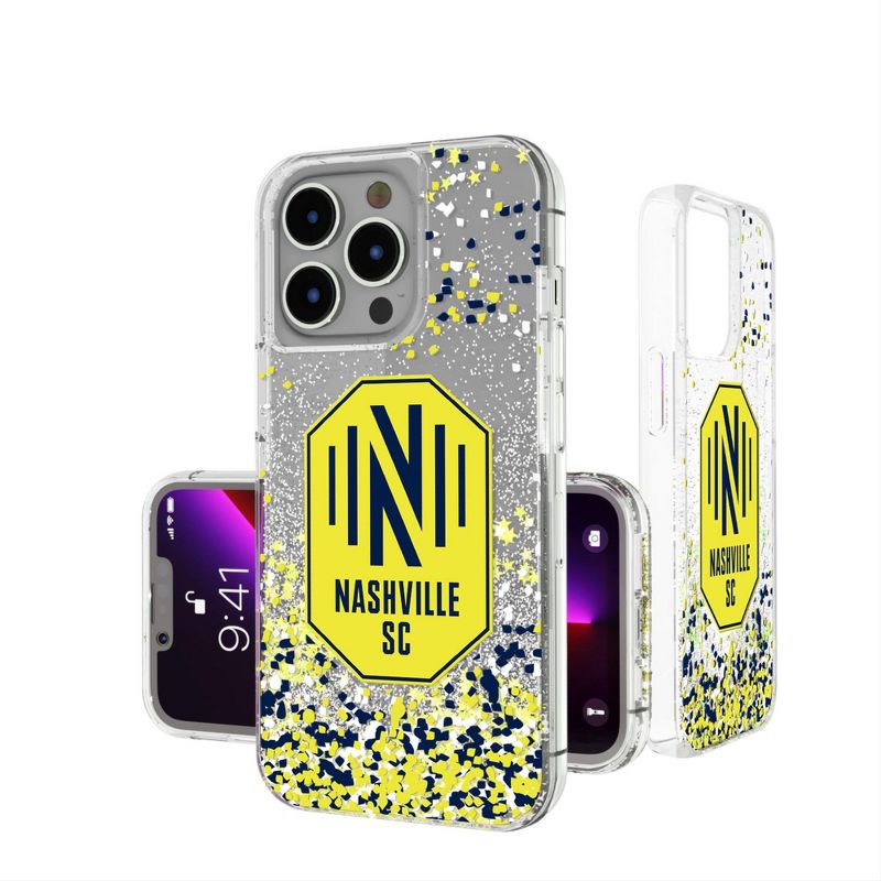 Keyscaper Nashville SC  Confetti Glitter Phone Case, 1 of 2