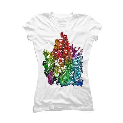 Adult Design By Humans Zen Botanical Rainbow Pride By EdgeWaresT-Shirt