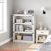 3 Tier/5-Tier Bookcase, Farmhouse Book Shelf w/Storage Open Display Bookshelves, 40" Low Book Case Wooden 3 Shelf Bookcase Home Decor Furniture - 2 of 4