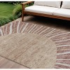 Orange Copper And Terra Cotta Abstract Washable Indoor Outdoor Area Rug - 2 of 4