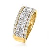 Ross-Simons 1.00 ct. t.w. Diamond Cluster Ring in 14kt 2-Tone Gold - 3 of 4