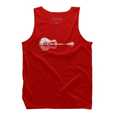 Men's Design By Humans Nature Guitar By Maryedenoa Tank Top