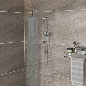 DOMETOUR Shower Set - 10inch Overhead Shower and Hand Shower, Round Shower Set, Dual Shower Heads, Chrome - 1 of 4