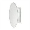 TEHOME 20 in. W x 30 in. H Novelty/Specialty Irregular Arched Frameless Beveled Surface Mounted Medicine Cabinet with Mirror - 2 of 4